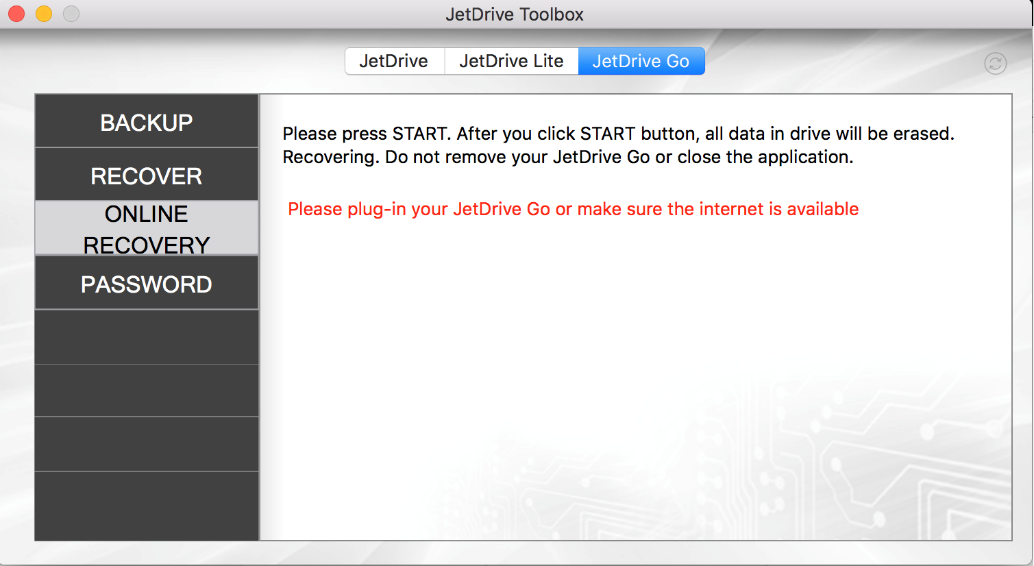 Jetdrive toolbox 